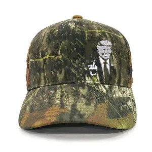Donald Trump 2024 Middle Finger Embroidery Hat