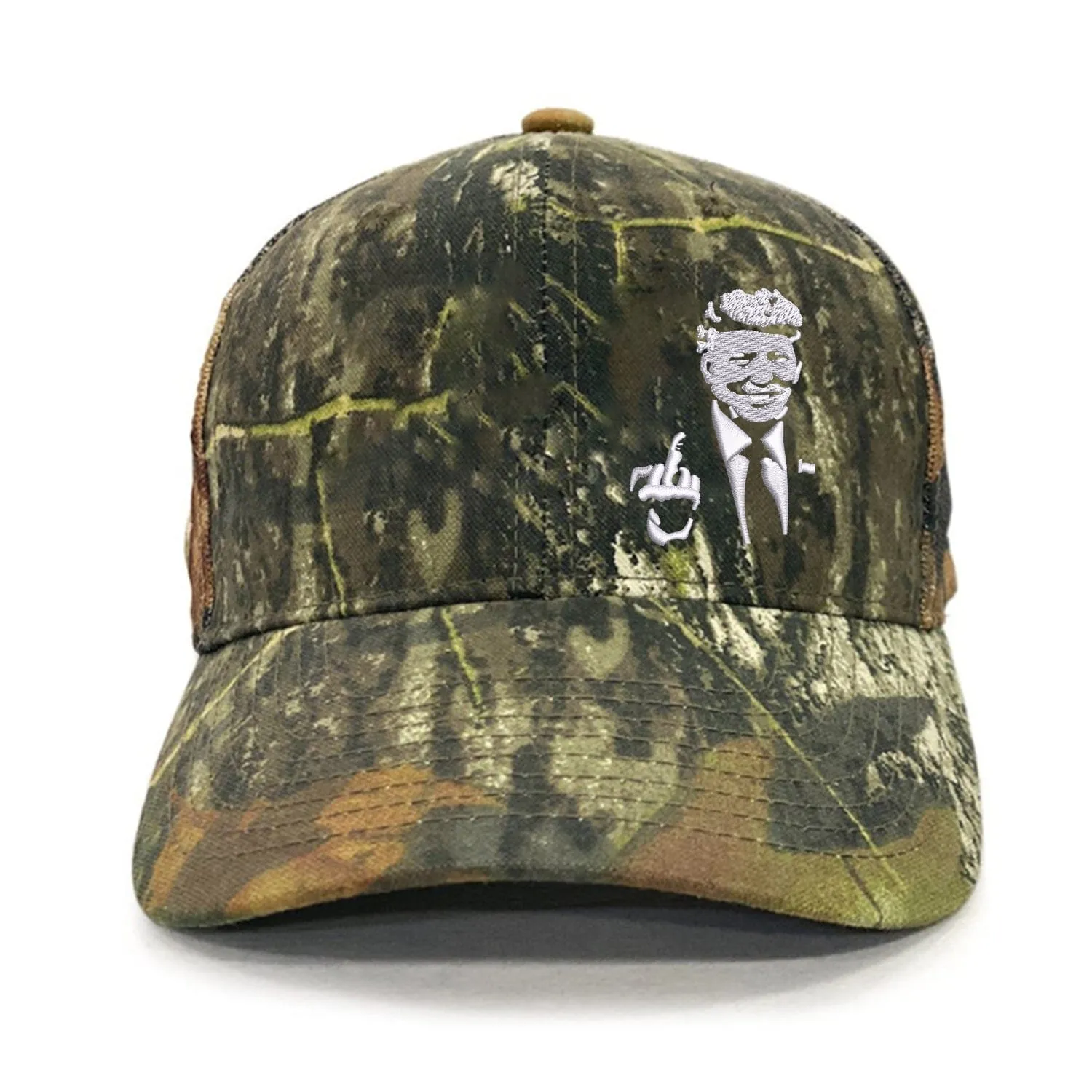Donald Trump 2024 Middle Finger Embroidery Hat