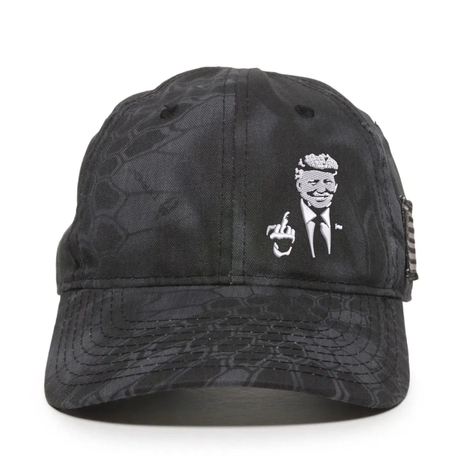 Donald Trump 2024 Middle Finger Embroidery Hat