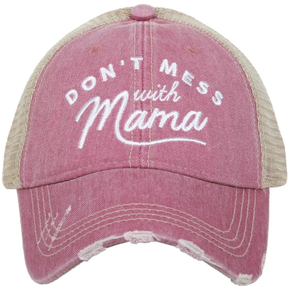 Don't Mess with Mama Trucker Hat-Pink