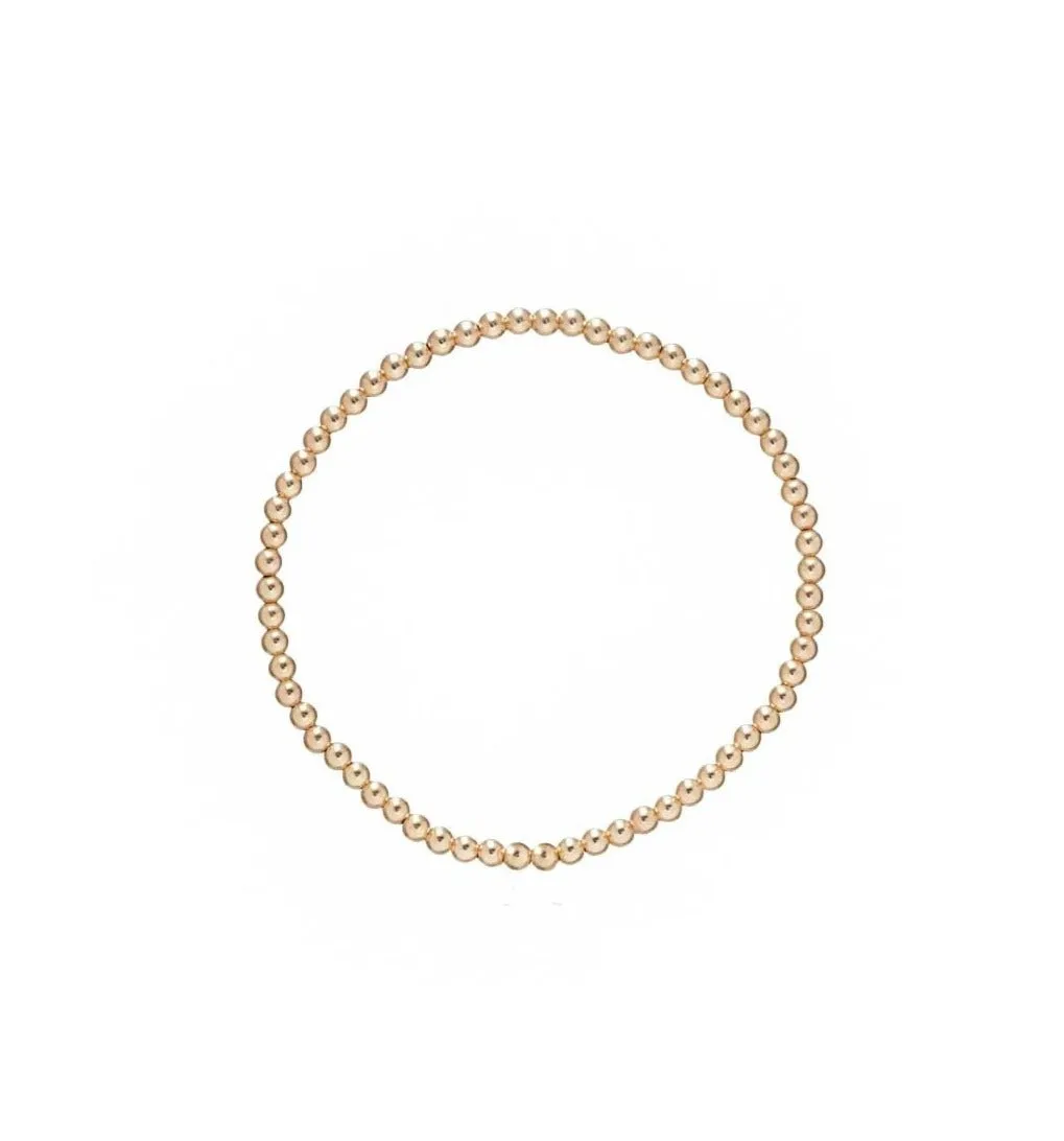 ENewton Classic 3mm  Bead Bracelet - Gold