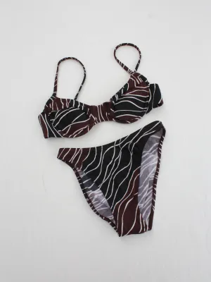 Espresso Stripe Bikini