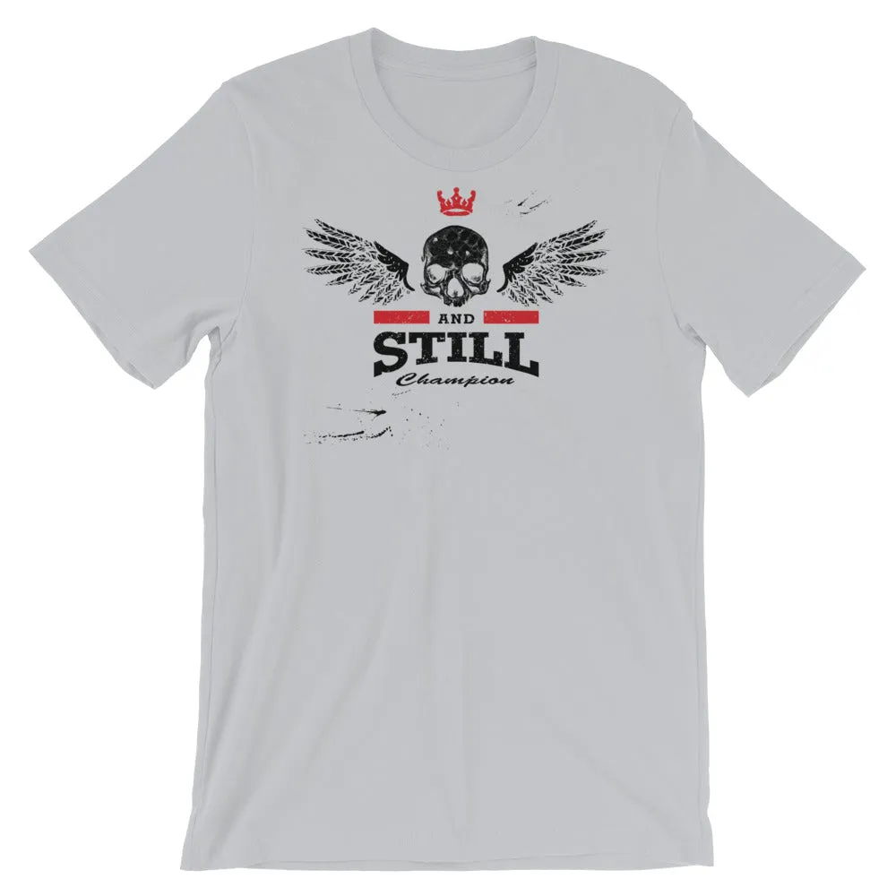 Eternal Champion men's T-shirt with ASC logo on back label