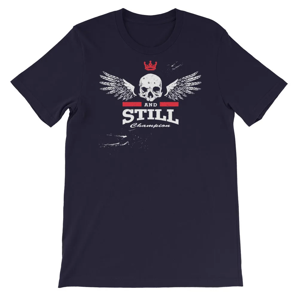 Eternal Champion men's T-shirt with ASC logo on back label