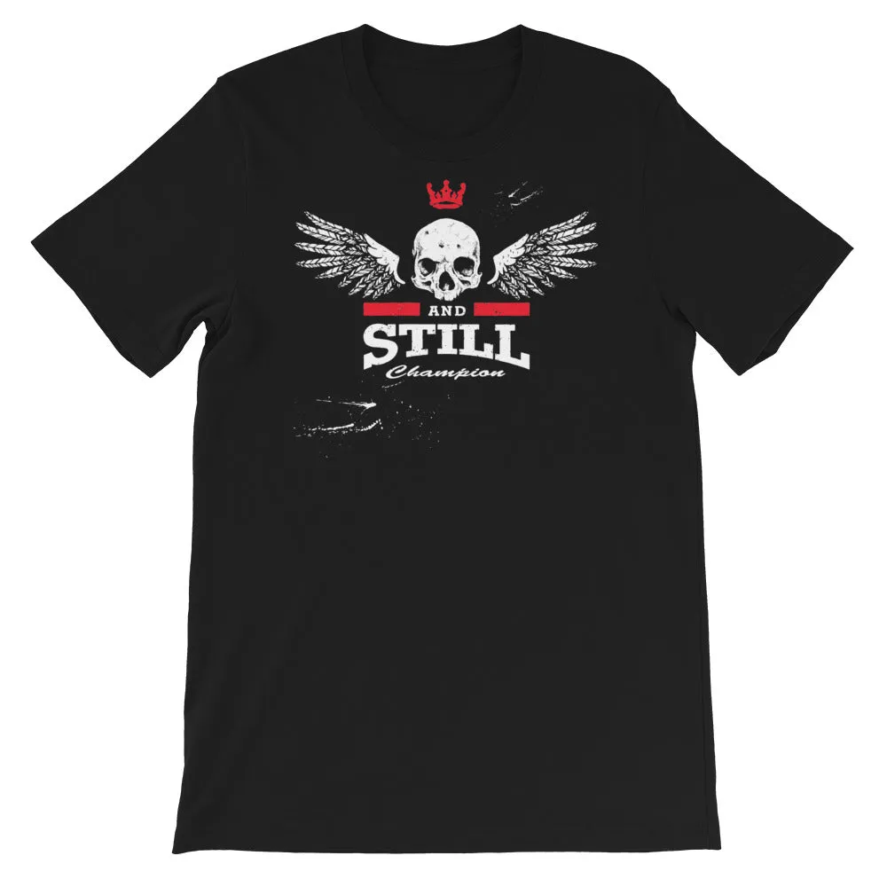 Eternal Champion men's T-shirt with ASC logo on back label