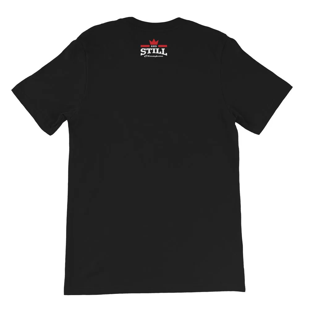 Eternal Champion men's T-shirt with ASC logo on back label