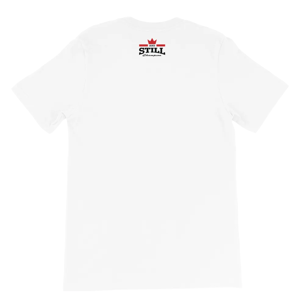 Eternal Champion men's T-shirt with ASC logo on back label