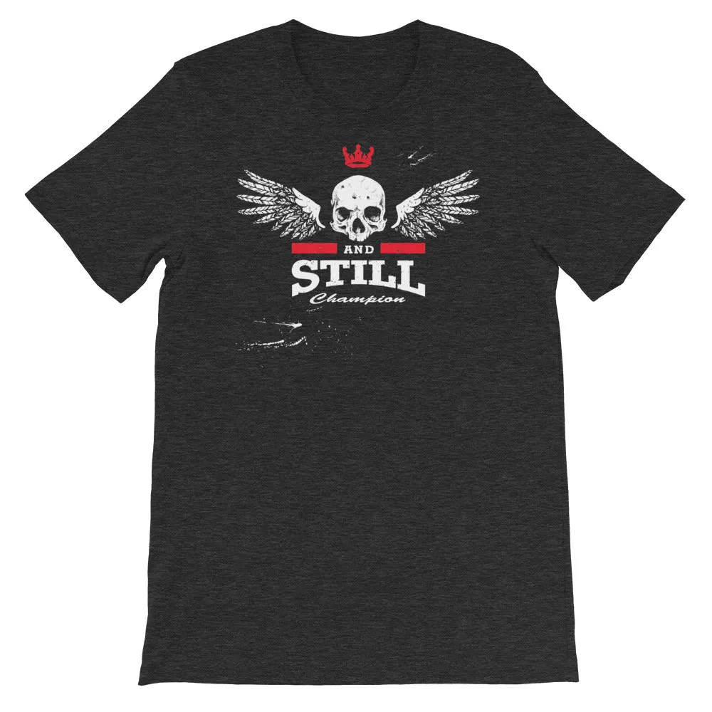 Eternal Champion men's T-shirt with ASC logo on back label