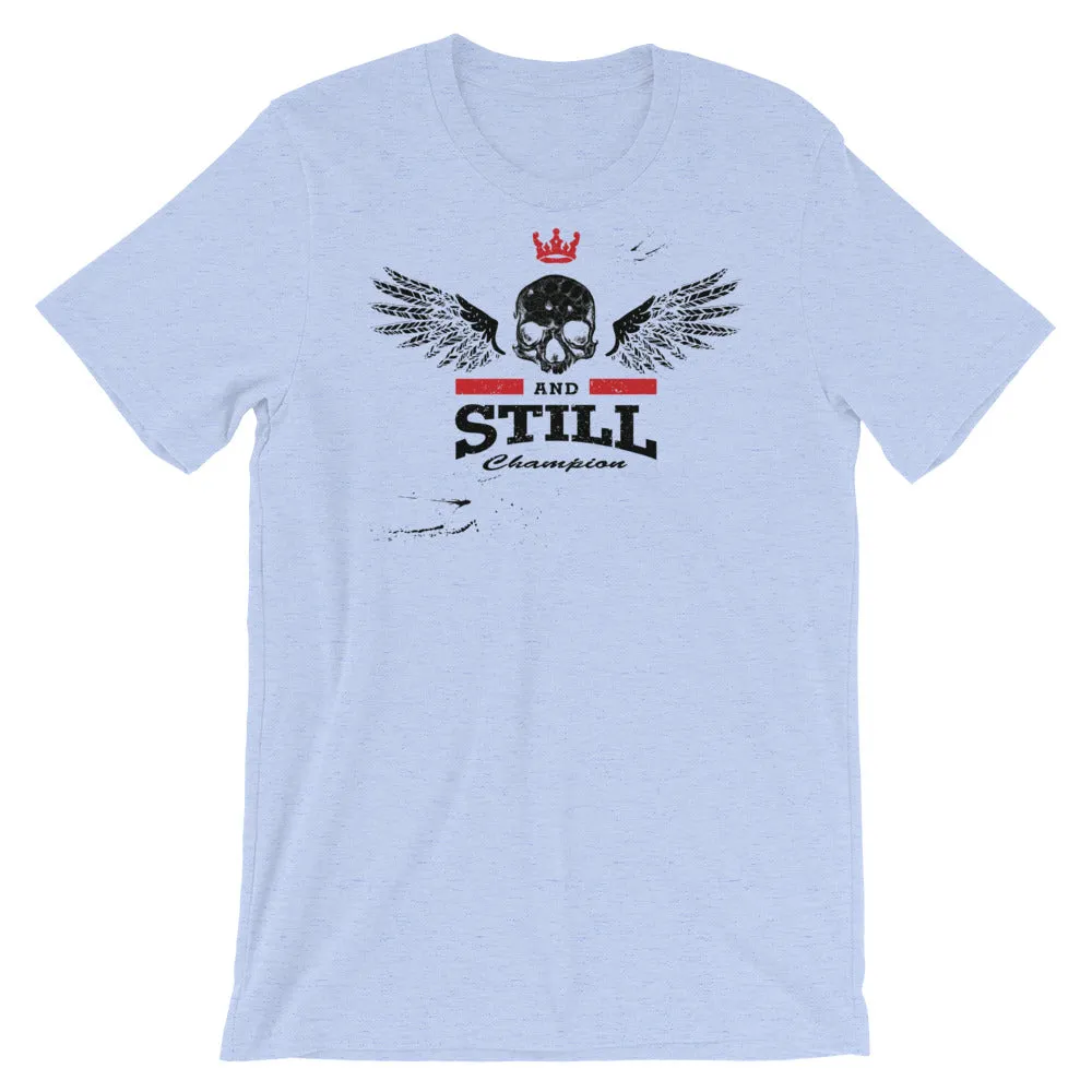 Eternal Champion men's T-shirt with ASC logo on back label