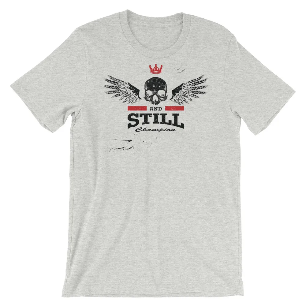 Eternal Champion men's T-shirt with ASC logo on back label