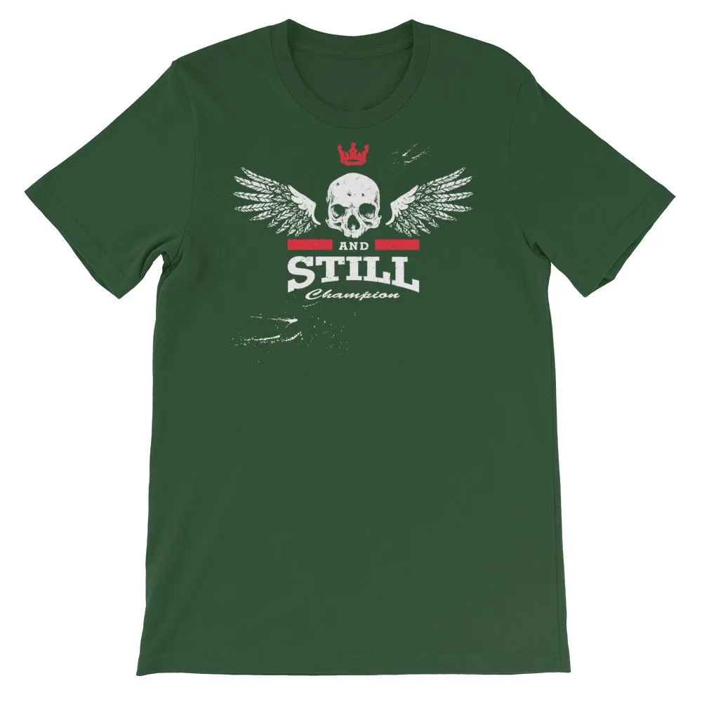 Eternal Champion men's T-shirt with ASC logo on back label
