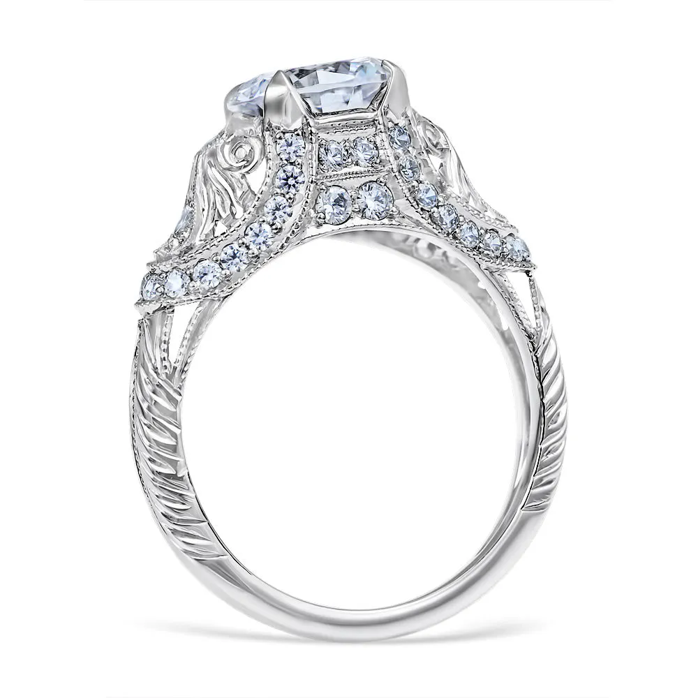 Fabiola Vintage Style Engagement Ring