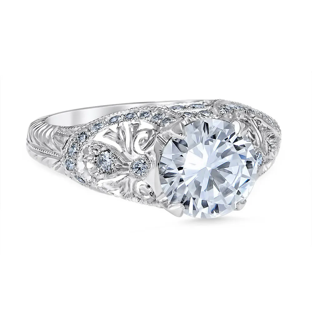 Fabiola Vintage Style Engagement Ring