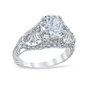 Fabiola Vintage Style Engagement Ring