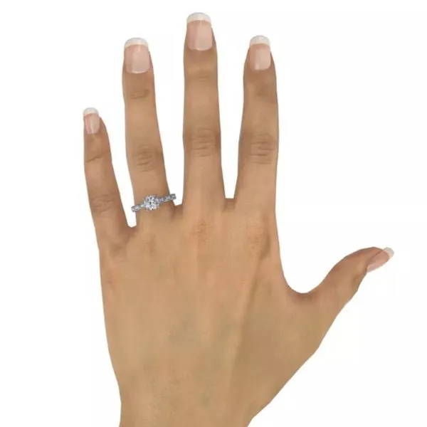 Fana Vintage Style Marquise Side Design Engagement Ring