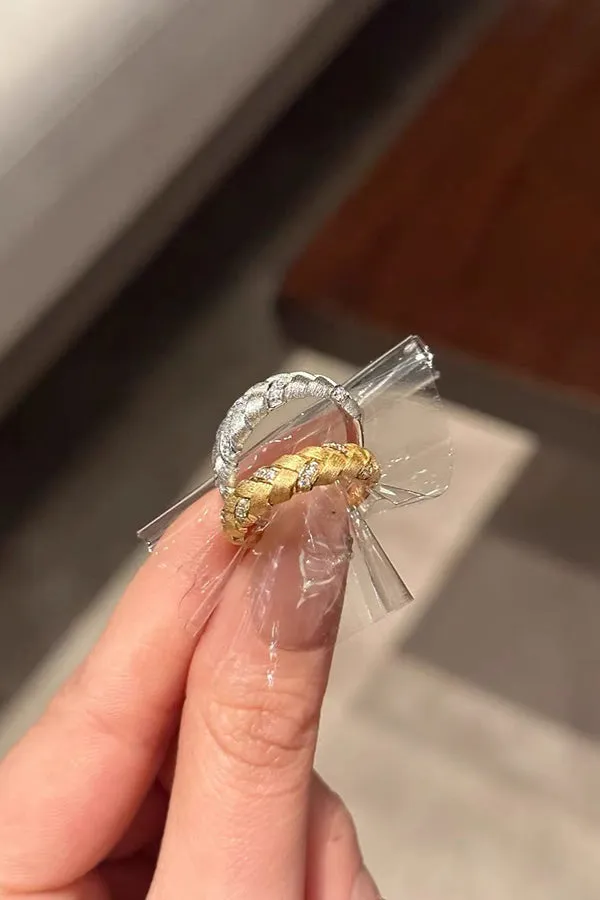 Fashionable French Braided Delicate Ring