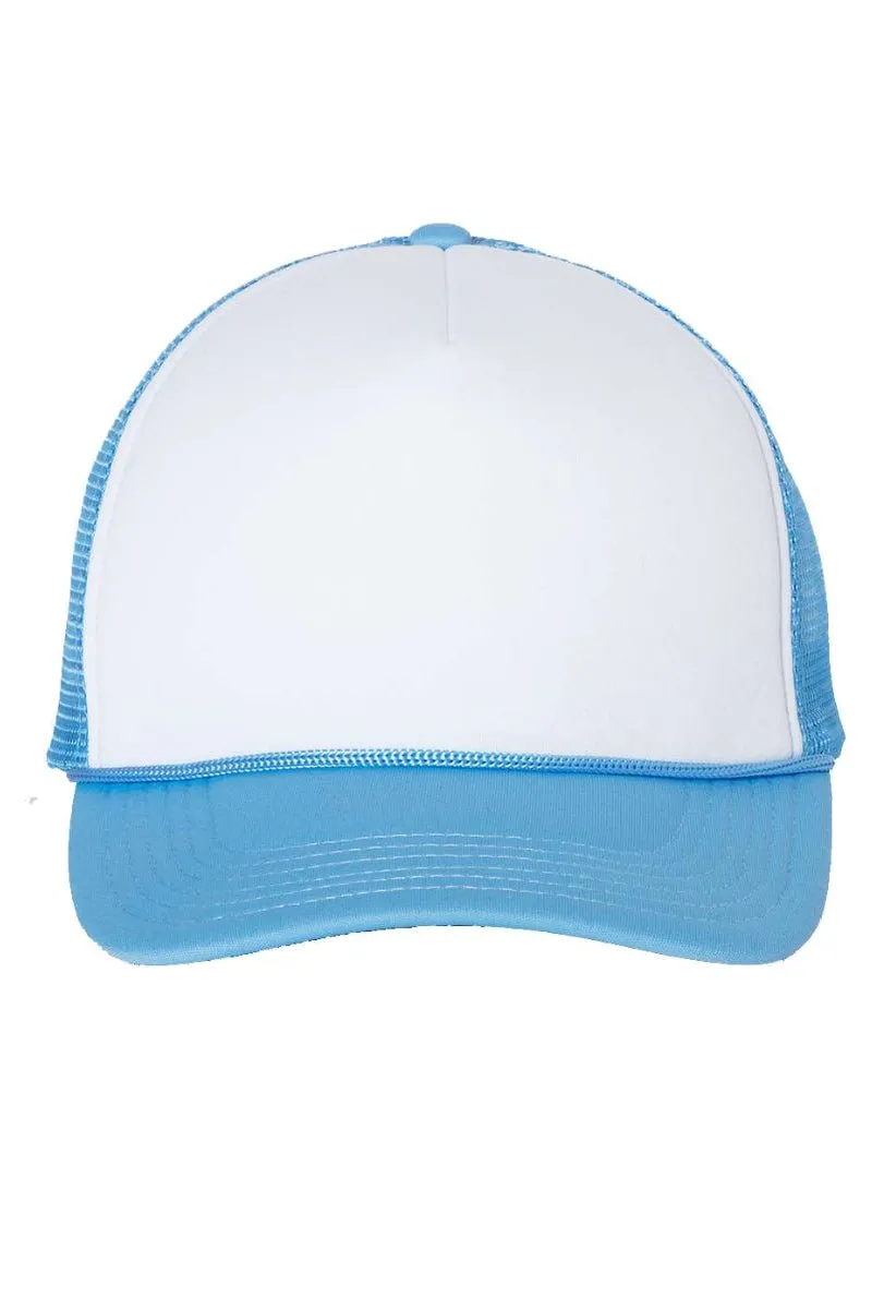 Faux Glitter Girly Ghost Foam Mesh Back Trucker Cap