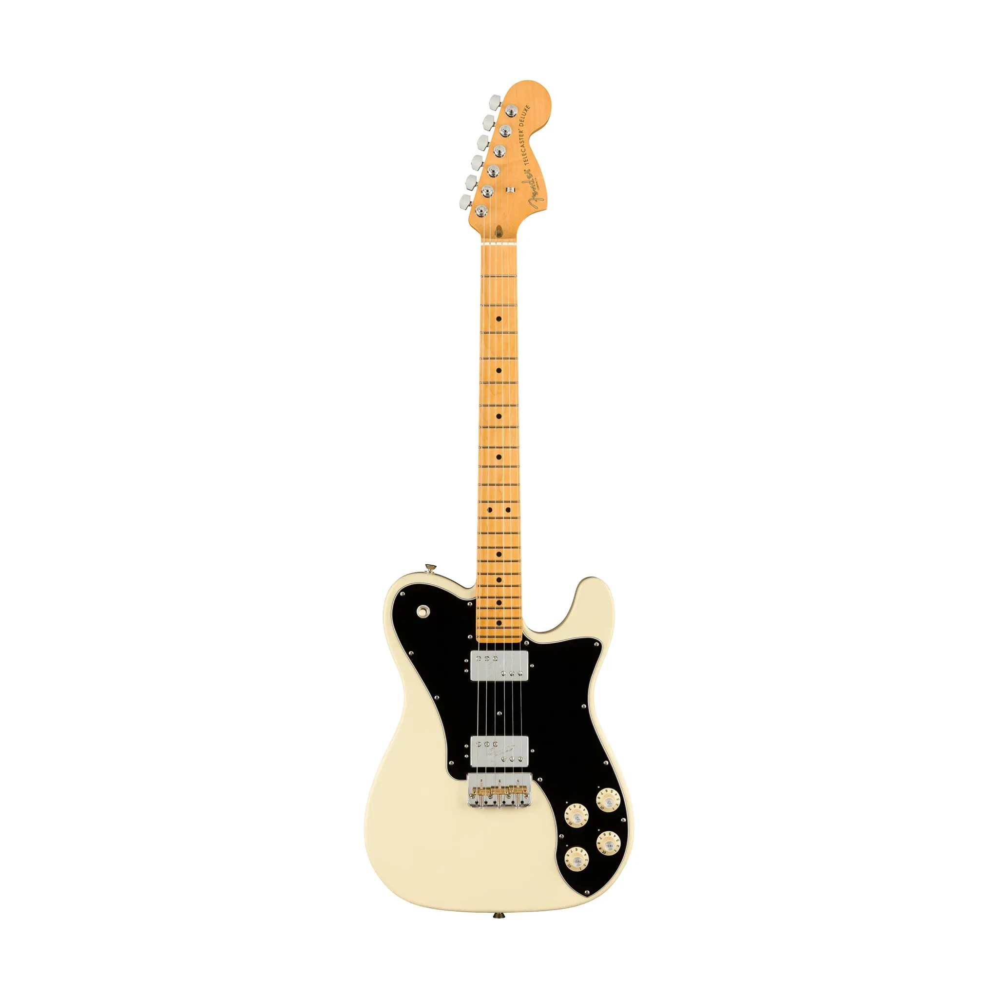 Fender American Professional II Telecaster Deluxe Electric Guitar, Maple FB, Olympic White