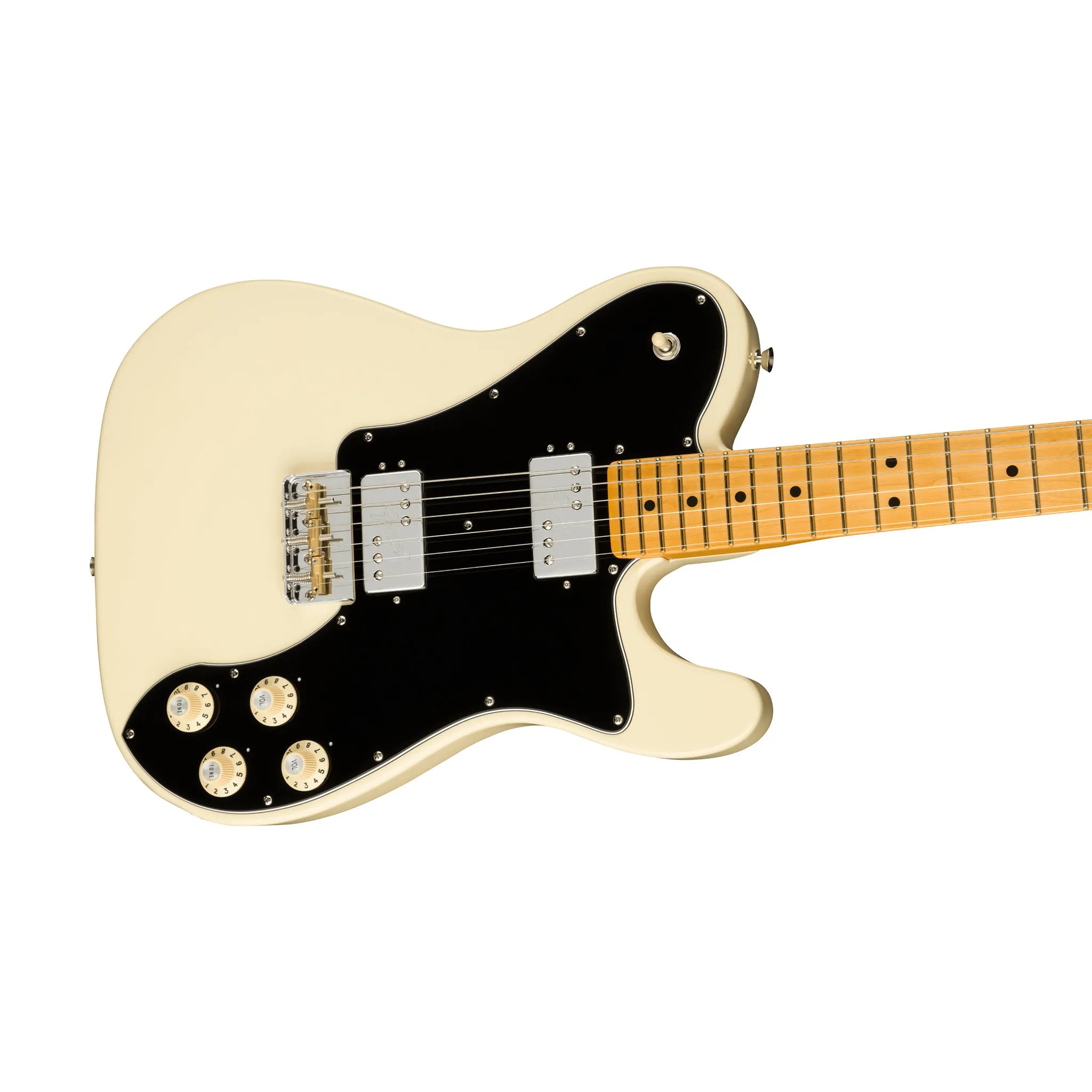 Fender American Professional II Telecaster Deluxe Electric Guitar, Maple FB, Olympic White
