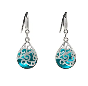 Filigree Teardrop Sterling Earrings