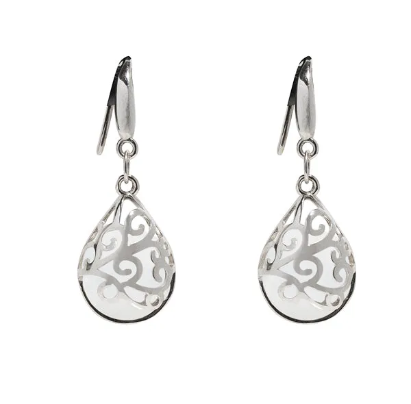 Filigree Teardrop Sterling Earrings