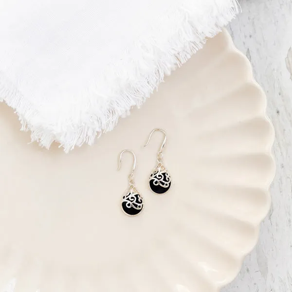 Filigree Teardrop Sterling Earrings