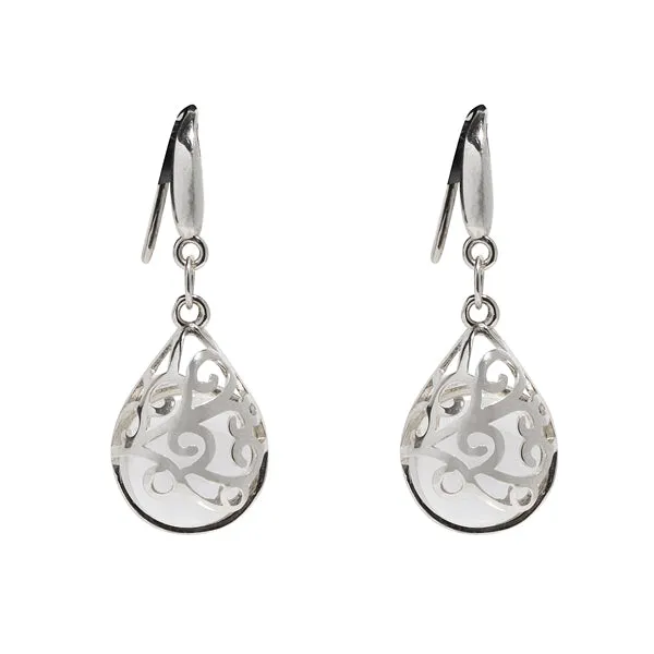 Filigree Teardrop Sterling Earrings