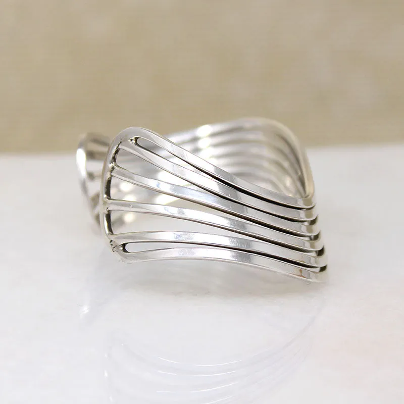 Fluid Sterling Silver Wave Cuff Bracelet