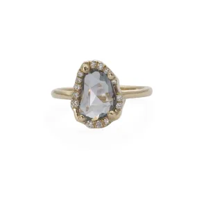 Free shape 1.2 CT blue sapphire ring-Yuval
