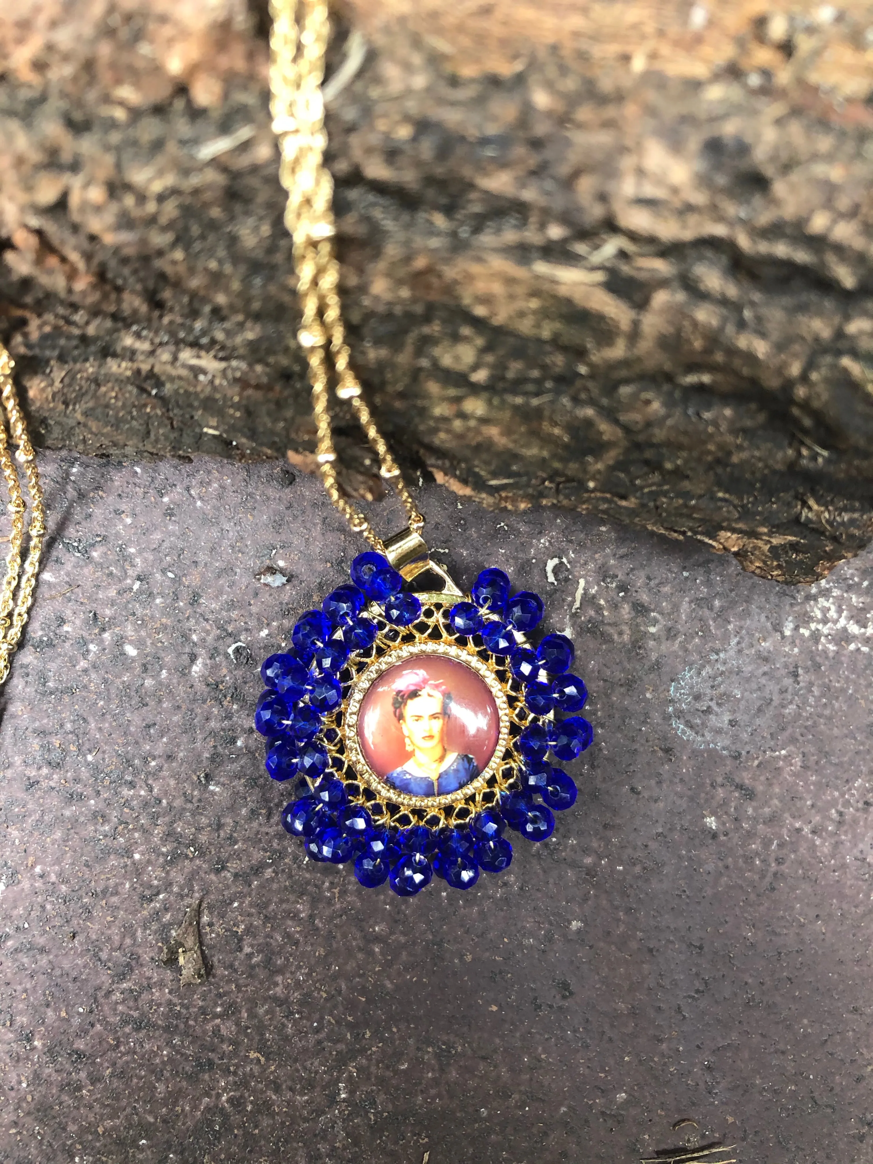 Frida Kahlo Necklace / Delicate Necklace