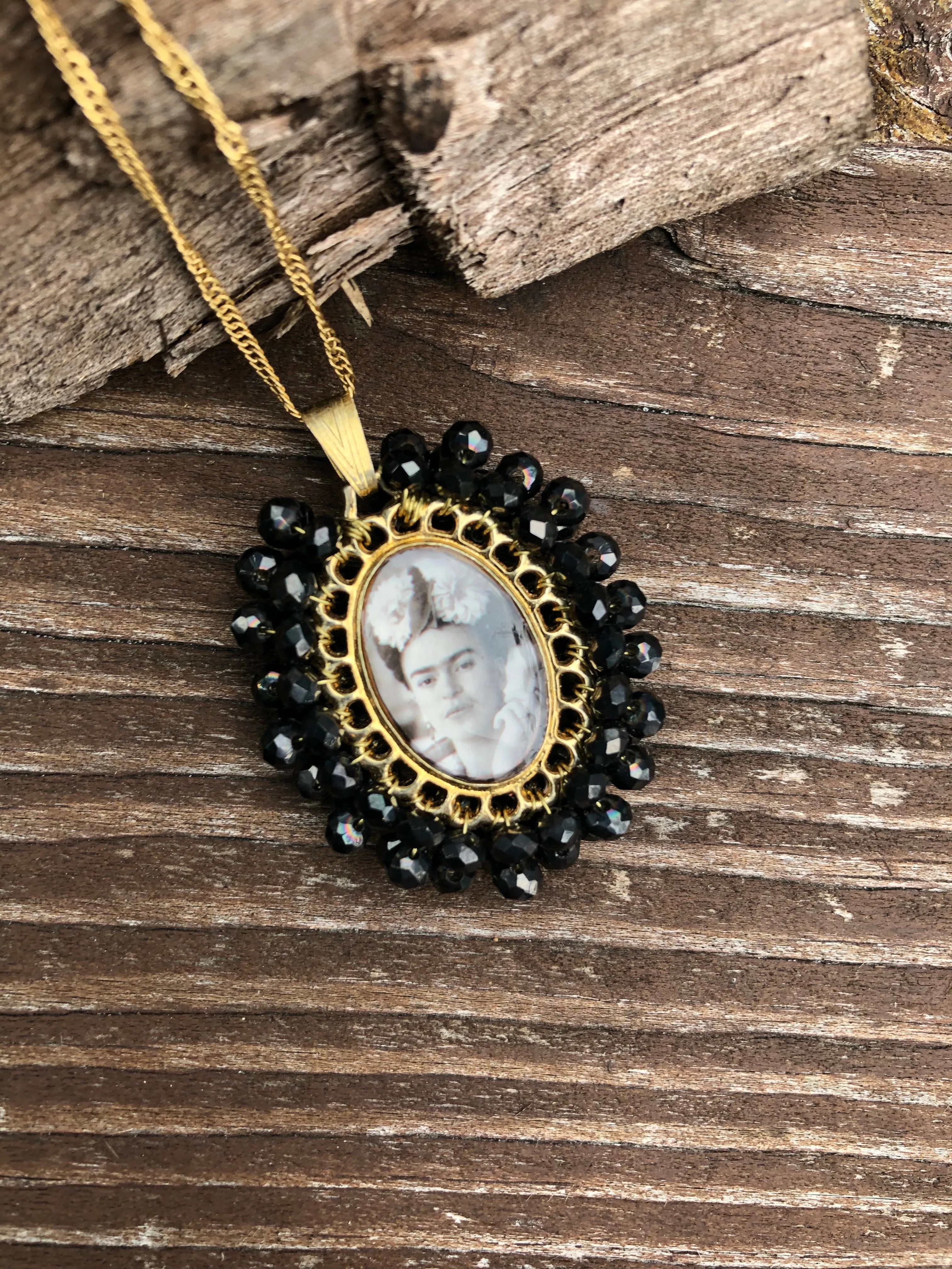 Frida Kahlo Necklace / Delicate Necklace