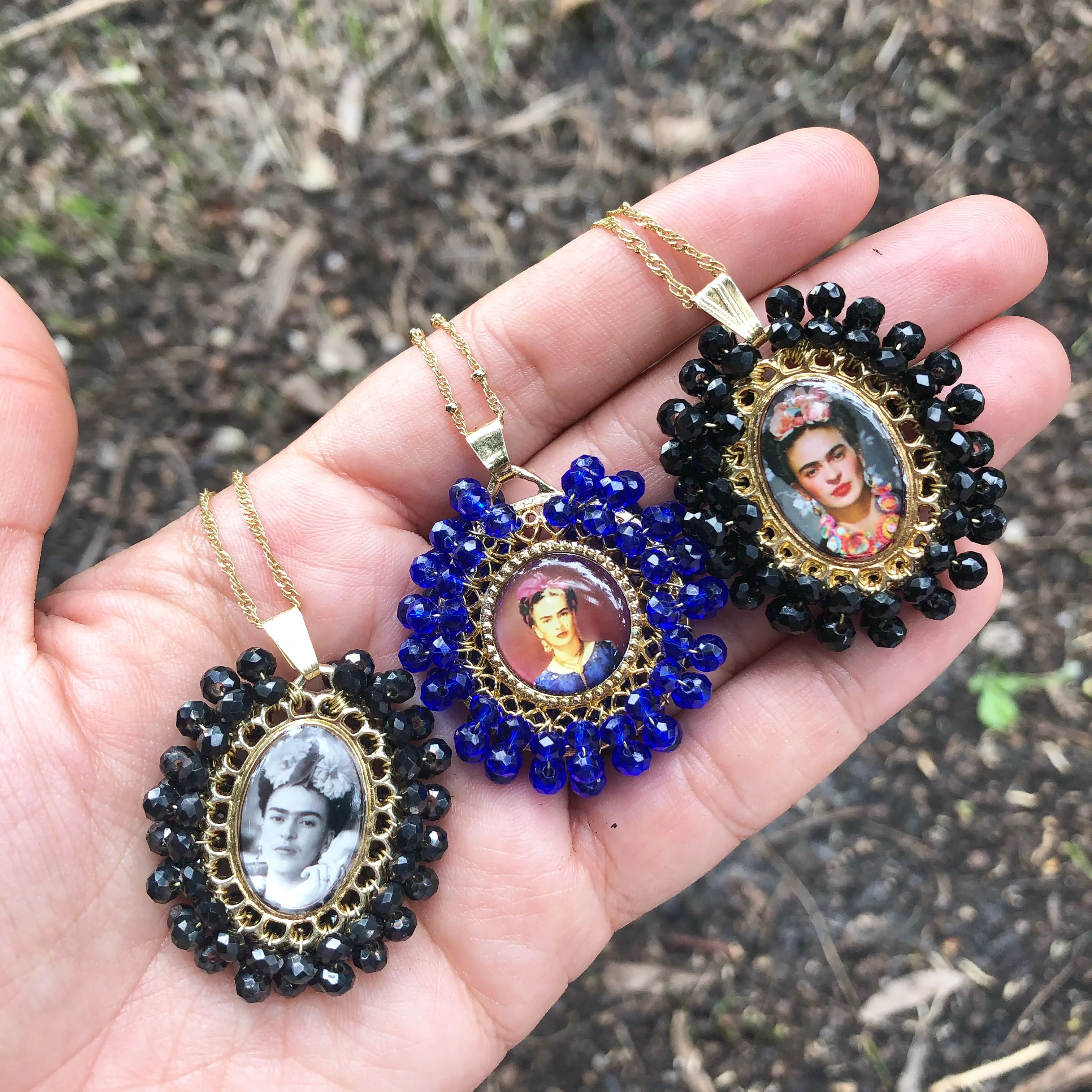 Frida Kahlo Necklace / Delicate Necklace