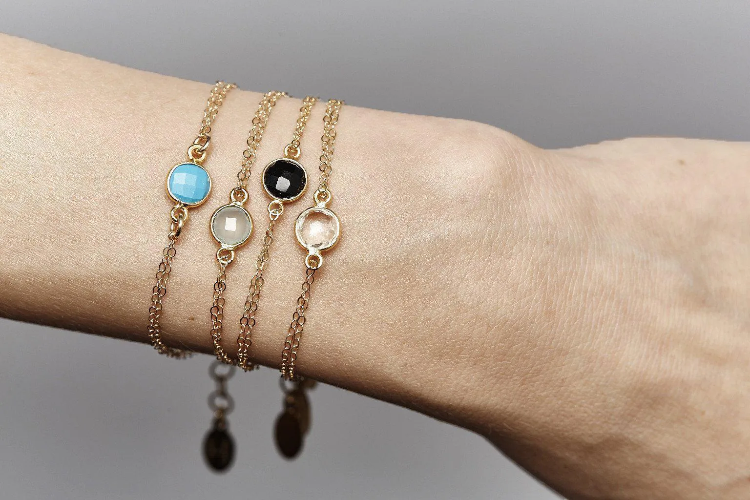 Gemstone Bracelet in Chalcedony