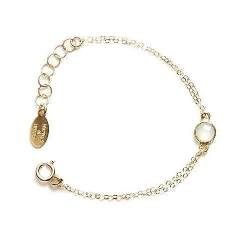 Gemstone Bracelet in Chalcedony