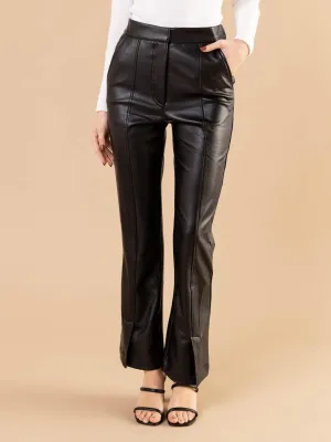 Generation Love Linda Vegan Leather Front Slit Pant