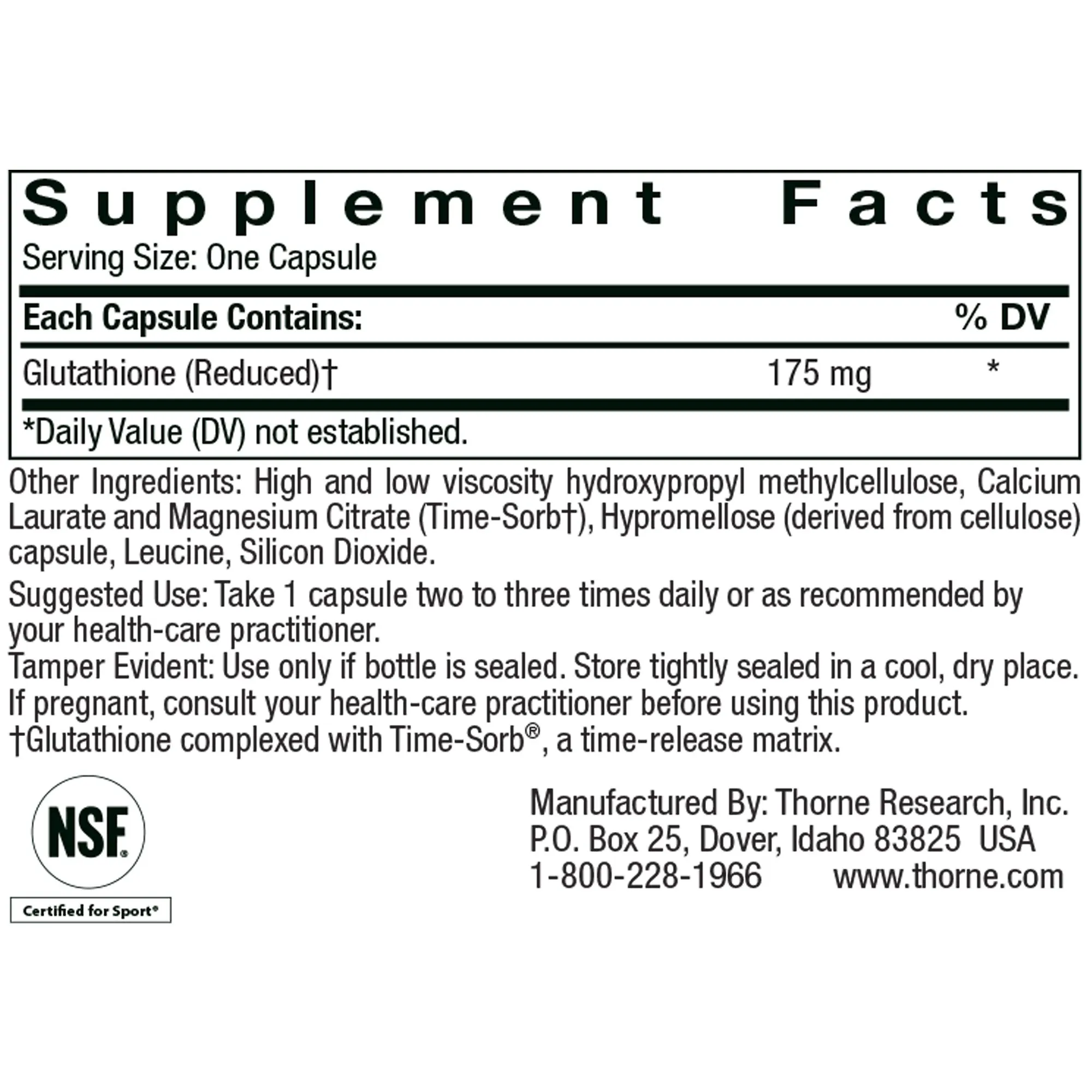 Glutathione-SR (175mg)