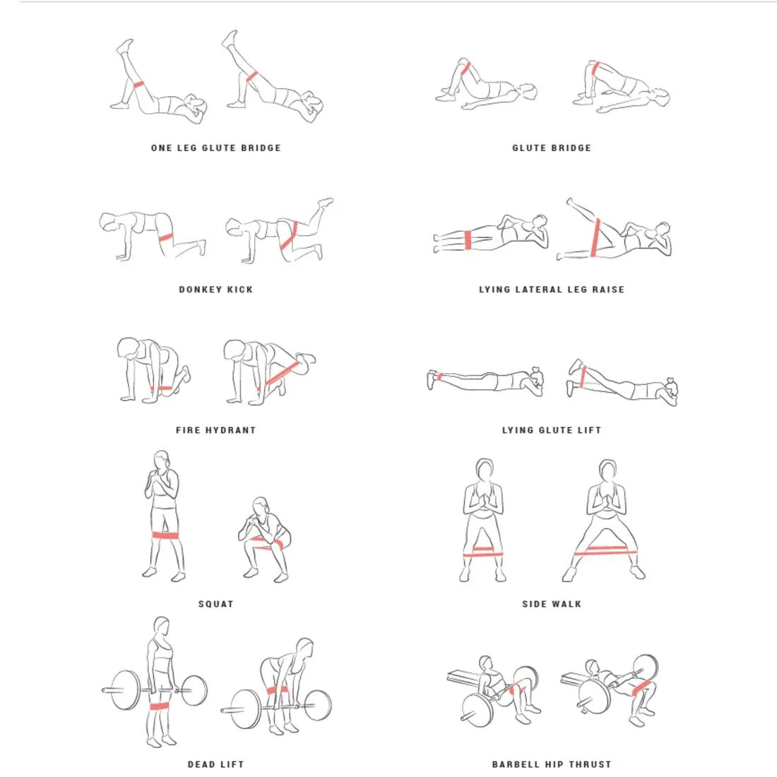 Glutes Weight Training Hard Resistance Band - 22 kg 31 cm
