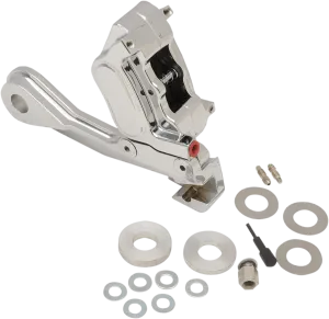 GMA Engineering GMA-402STMSC Millenium Series 4-Piston Rear Brake M-Caliper - Smooth Chrome