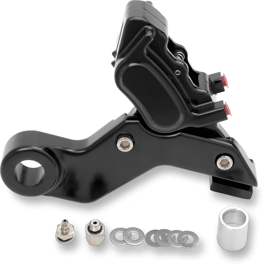 GMA Engineering GMA-402STMSC Millenium Series 4-Piston Rear Brake M-Caliper - Smooth Chrome