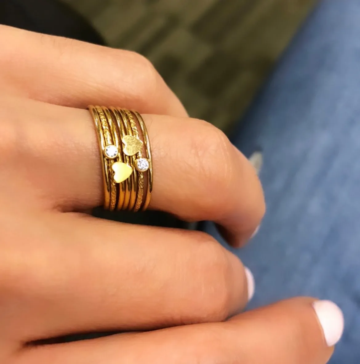 Gold Filled Dainty Heart Ring