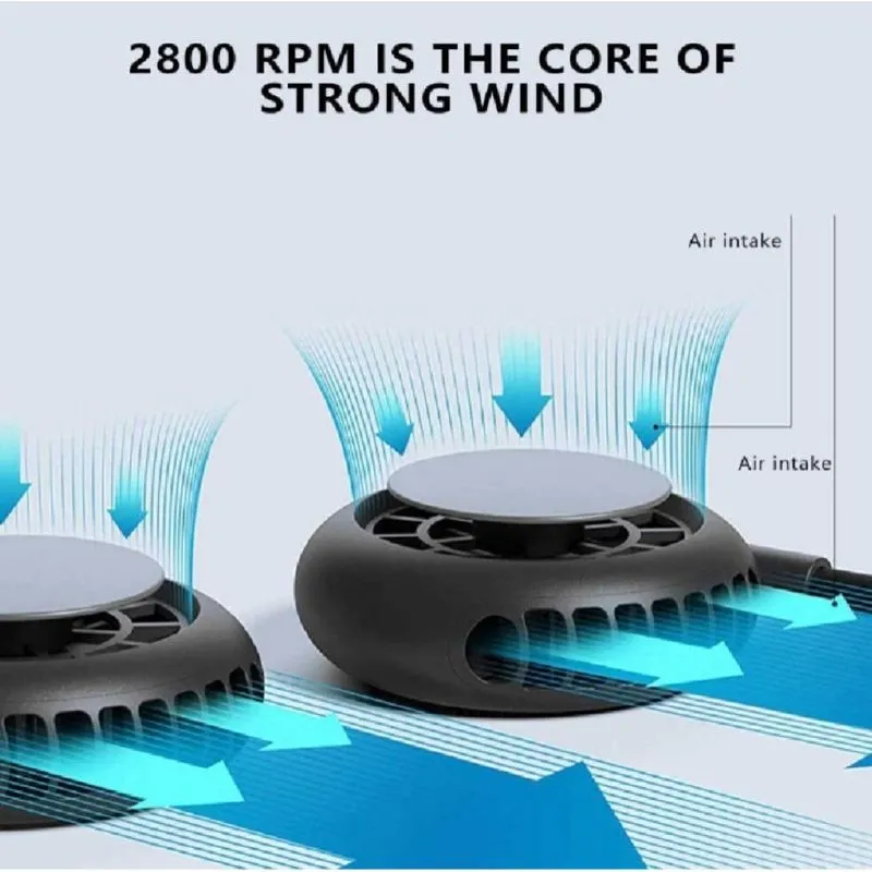 Homlly Portable USB Rechargeable Sports Neck Fan