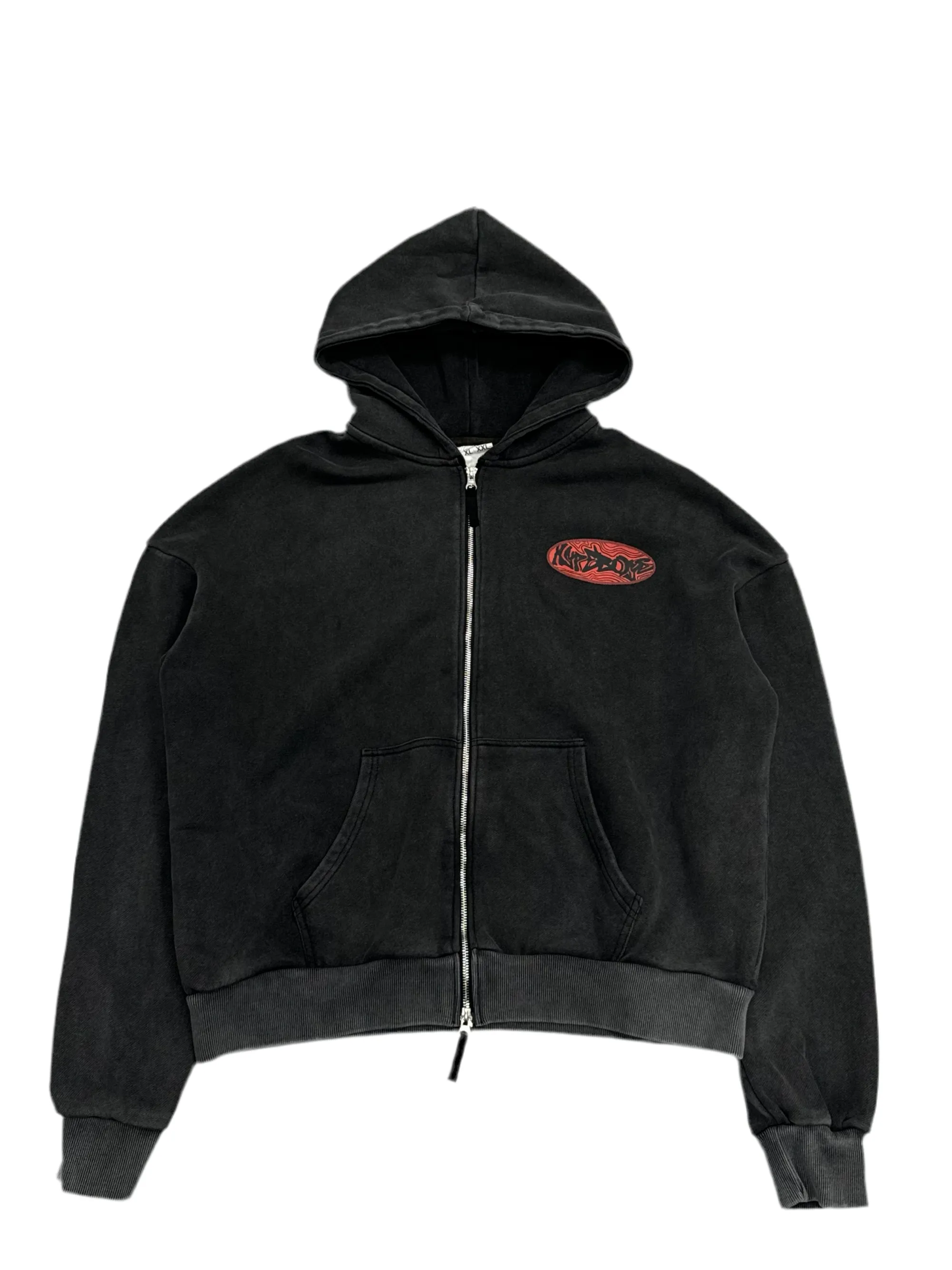HYPEBOYS WAVE WASHED HOODIE ( BLACK )
