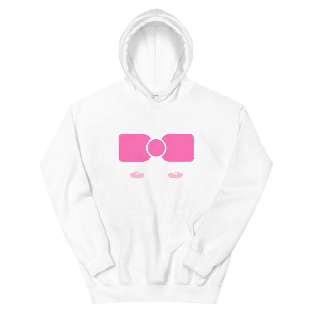hyunee face hoodie (white)