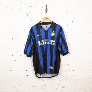 Inter Milan 1998 Ronaldo Nike Home Football Shirt - Blue - XL