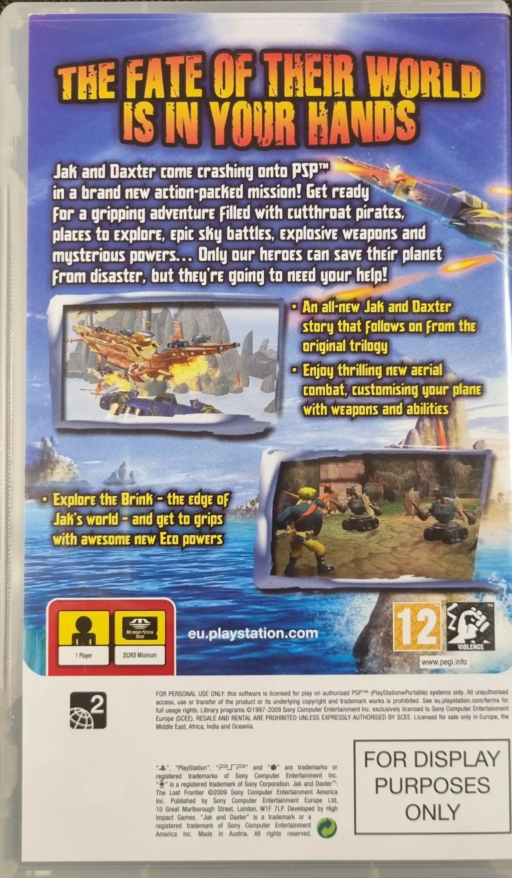 Jak and Daxter: The Lost Frontier (Display Purpose Only, u. manual)