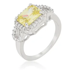Karae 3ct Canary Radiant CZ Cocktail Ring | 4.5ct