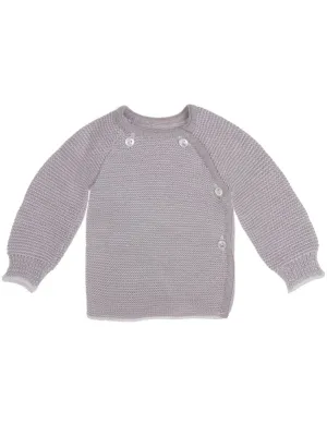 Knitted Light Grey Cardigan