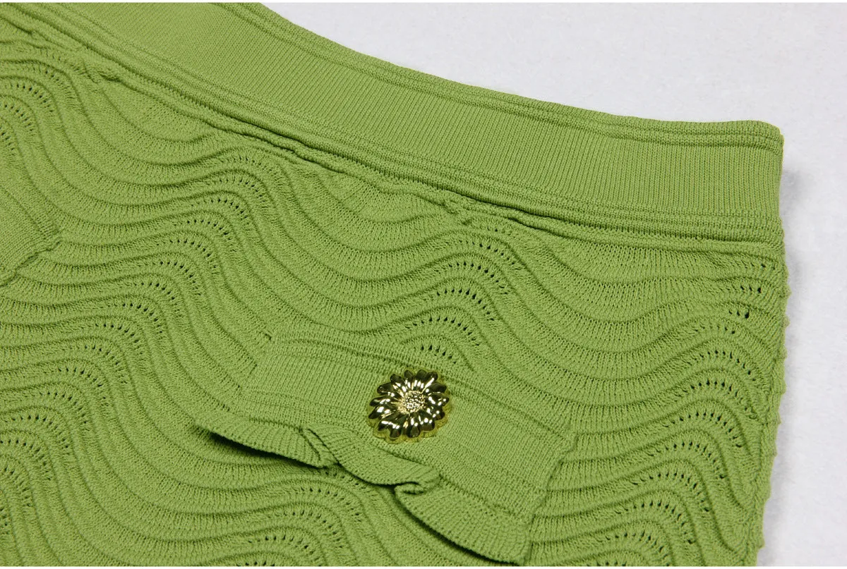 Kristin Knit Two-Piece Matching Skirt Set