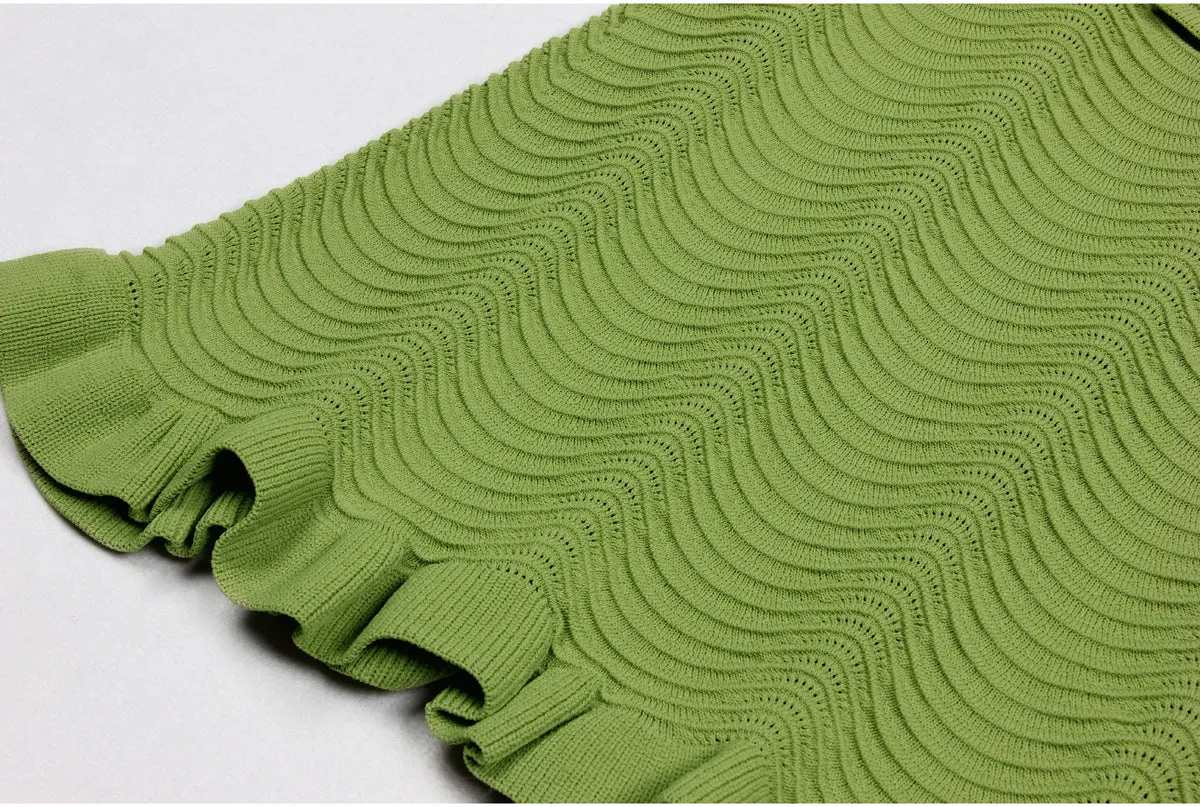 Kristin Knit Two-Piece Matching Skirt Set