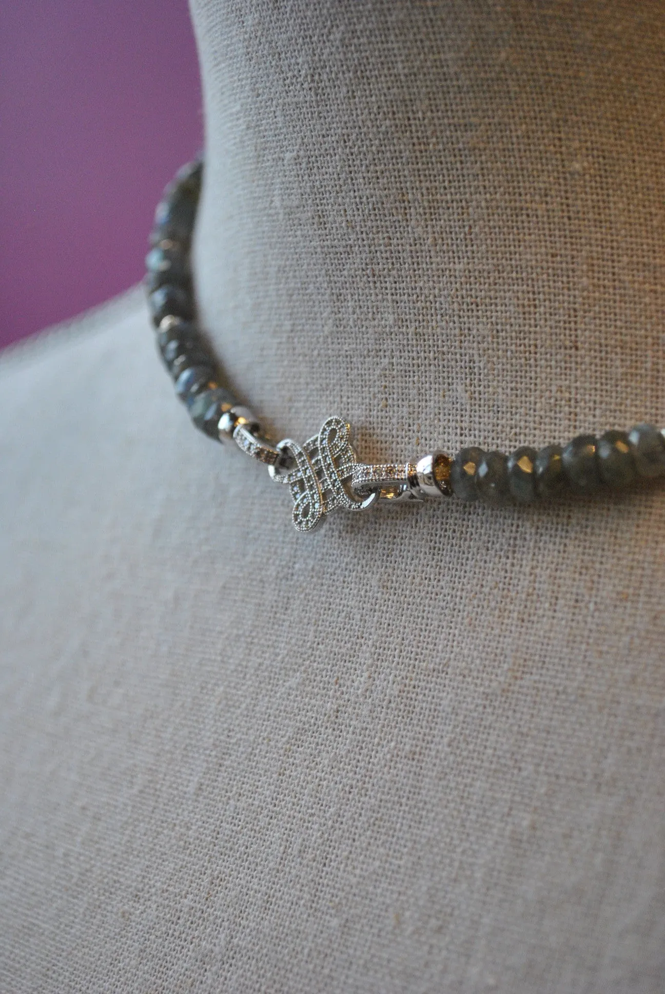 LABRADORITE DELICATE NECKLACE